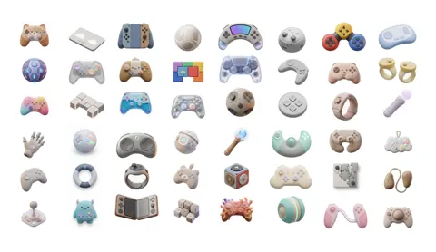 Tactile 3d art game controllers
