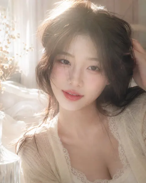 Korean dreamcore pro mist portrait idol