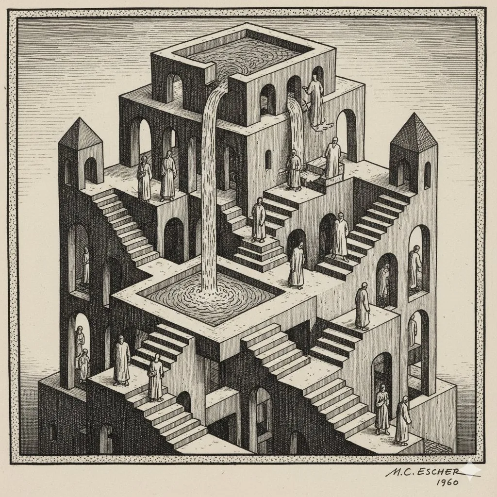 Escher optical illusion — Sonra