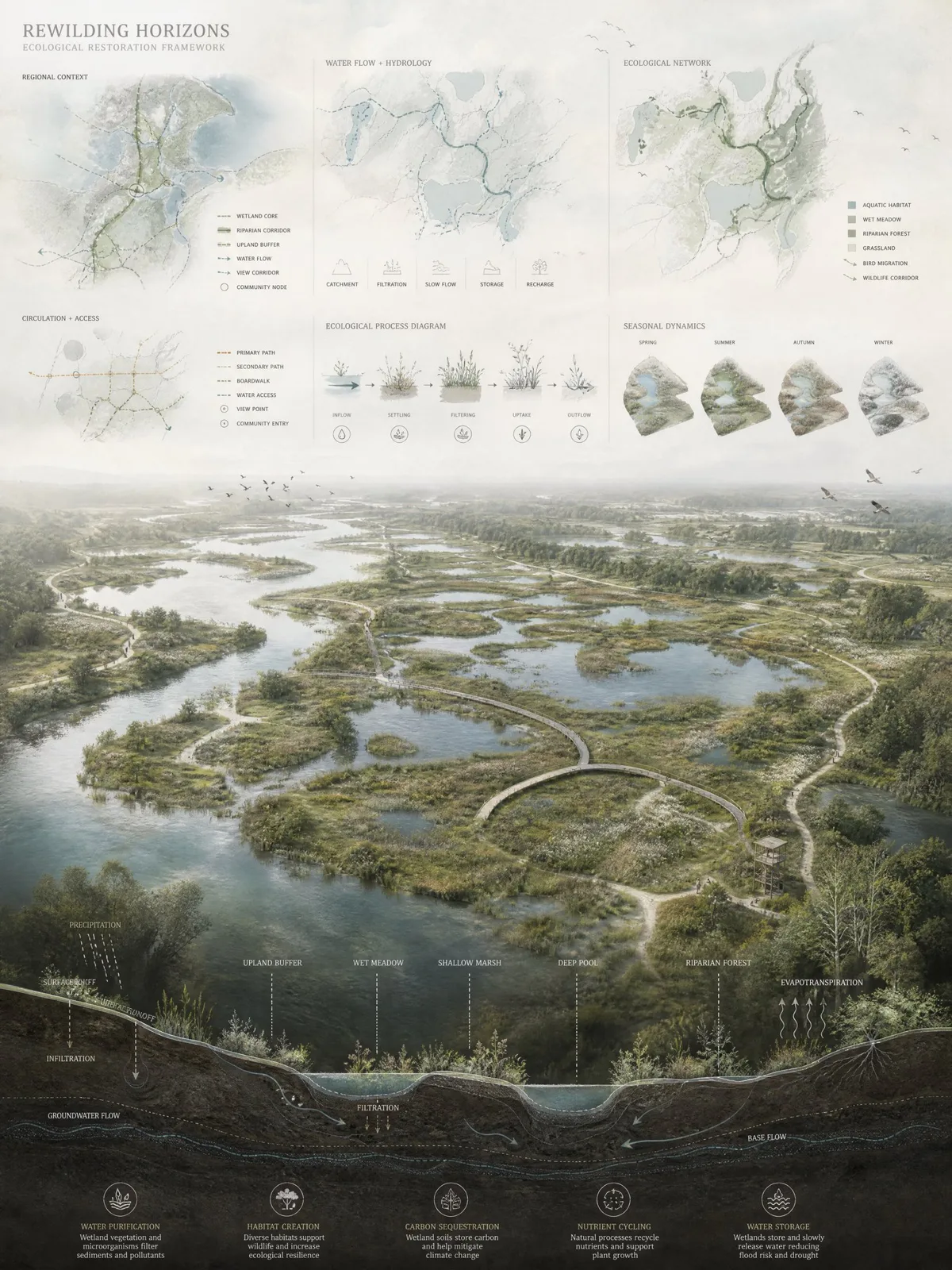 Competition landscape presentation board — After