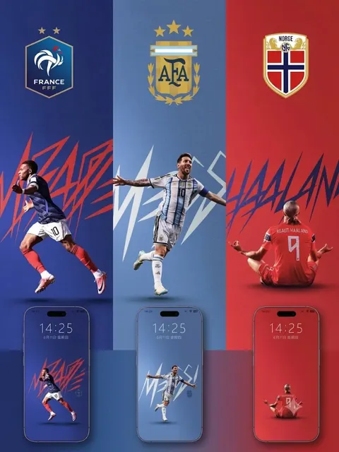 Football stars national team mobile wallpaper showcase