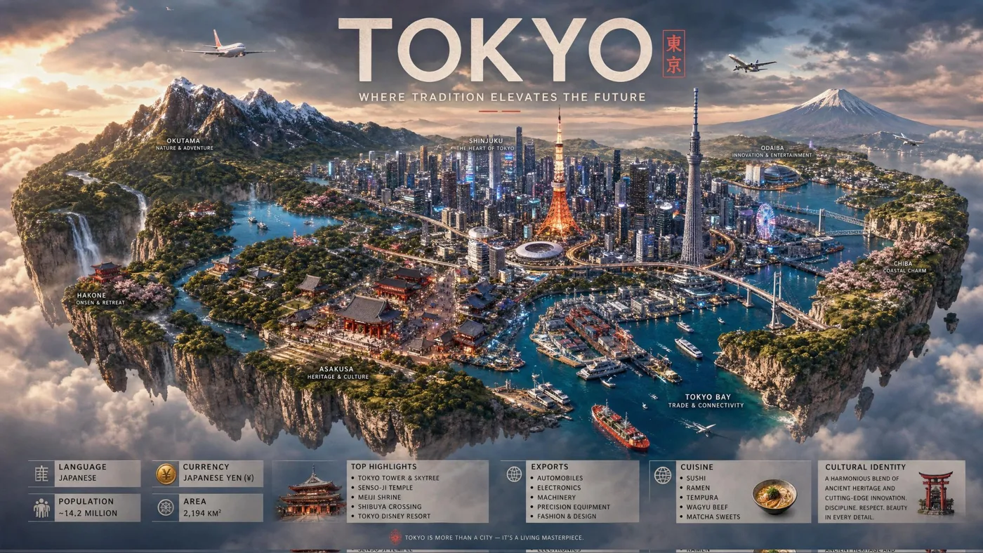 Luxury miniature country travel poster — After
