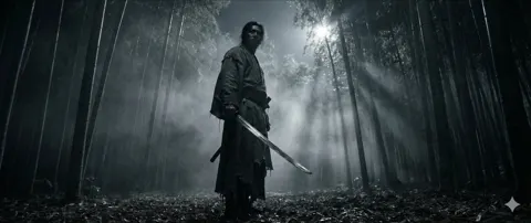 Sandstorm meditation bamboo sword