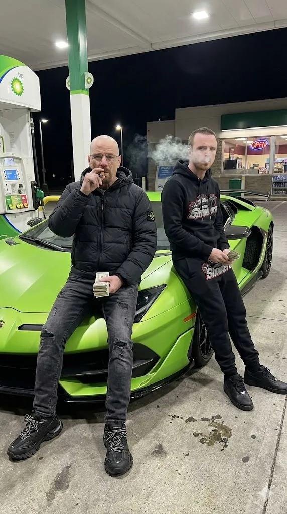 Breaking bad style green lambo duo — After