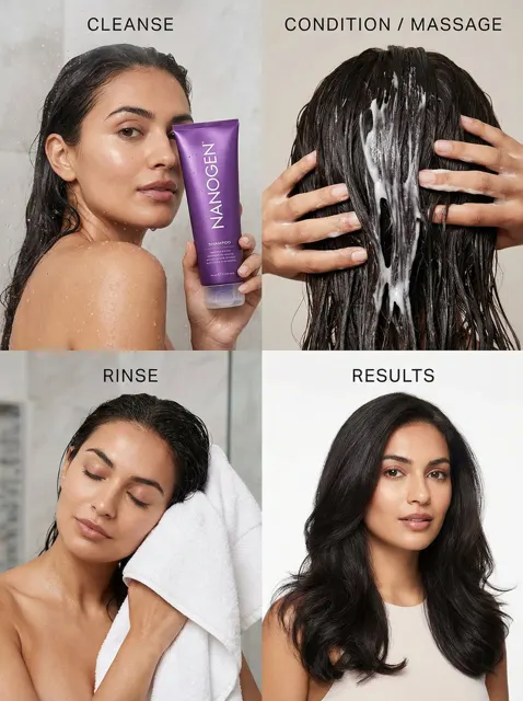 Luxury haircare grid campaign