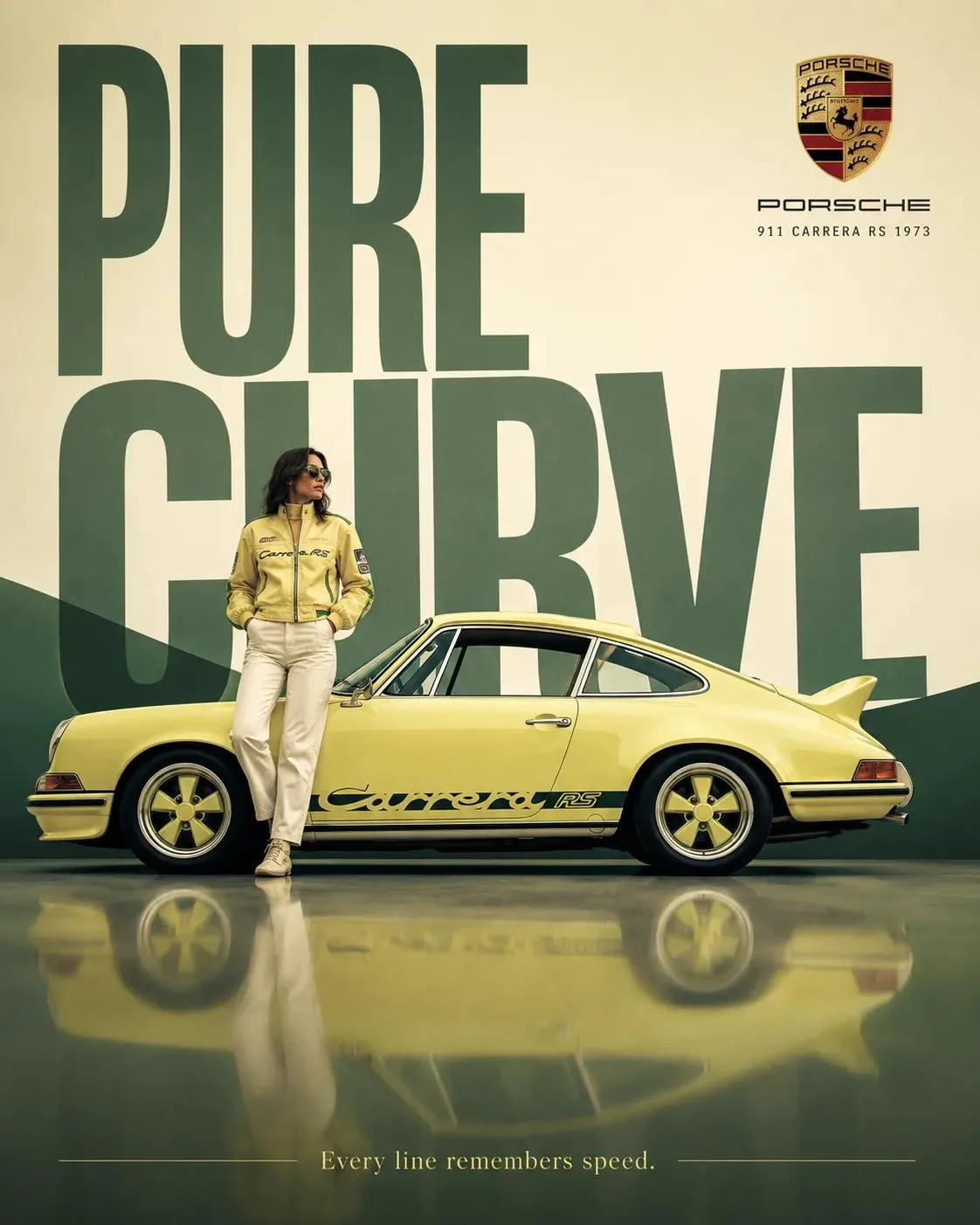 High end surreal automotive advertising poster — After