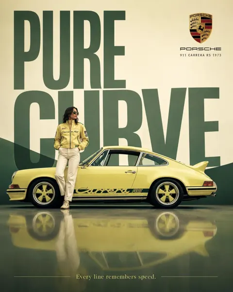 High end surreal automotive advertising poster