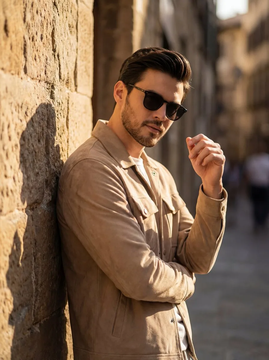 Golden hour street fashion — Sonra