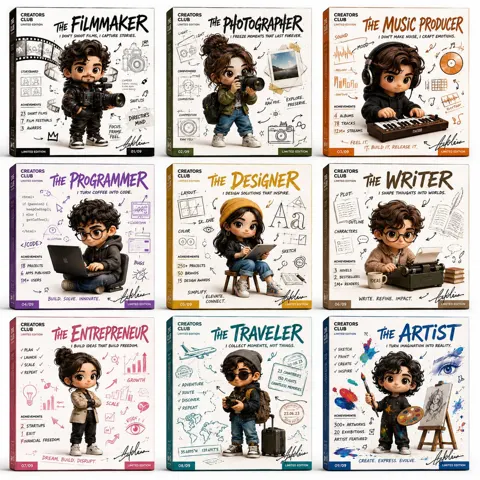 Creative archetypes collectible character cards