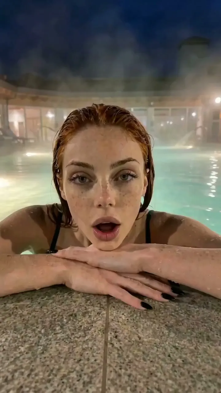 Confident redhead monologue hot spring — After