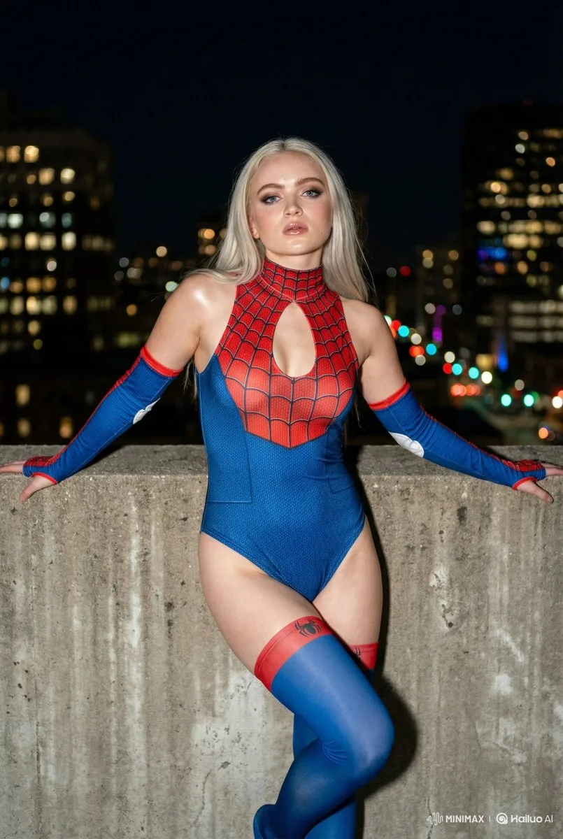 Spider woman rooftop flash — Sonra