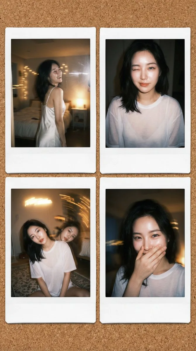 Slow shutter korean pure sexy selfie — After