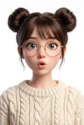 Disney pixar cute 3d portrait