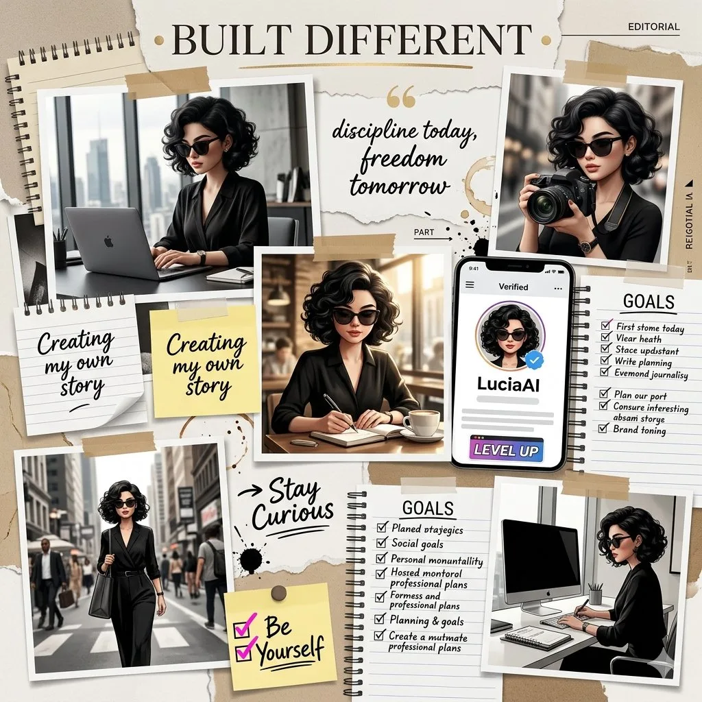 Sophisticated personal branding collage — After