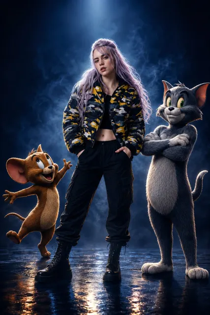 Studio composite portrait human animated characters
