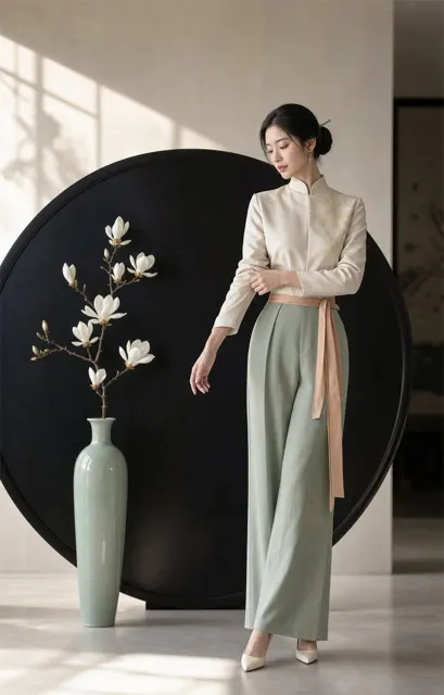 New chinese female fashion editorial photography