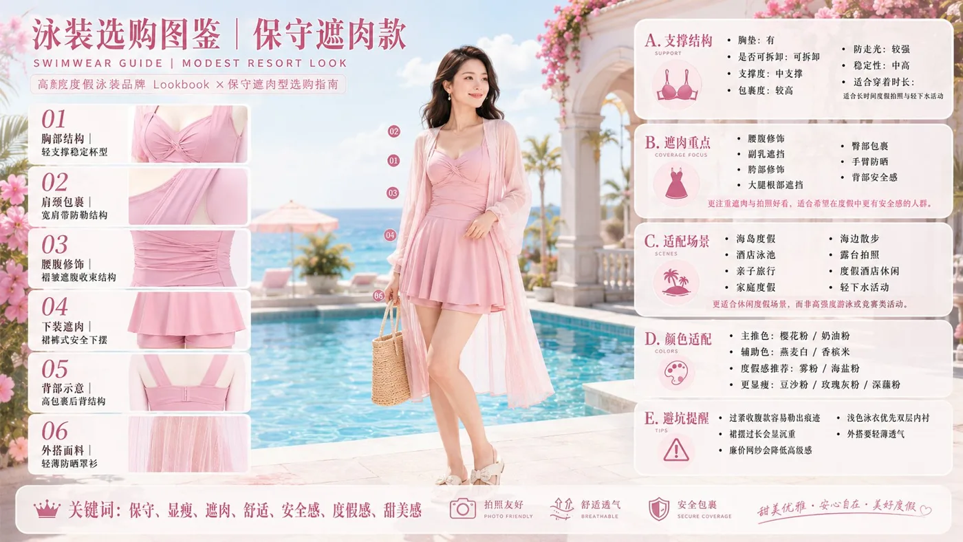 Modest slimming resort swimwear guide — Sonra