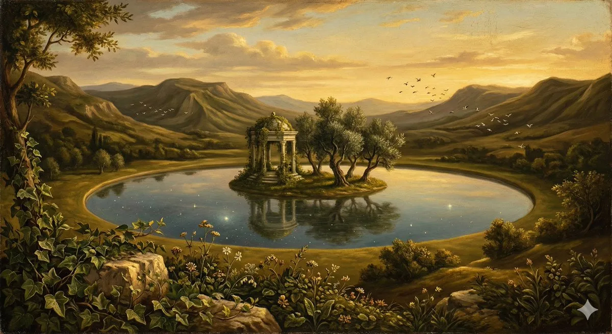 Renaissance surreal sacred island — Sonra