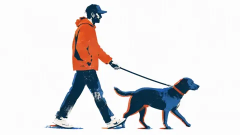 Contemporary screenprint style illustration
