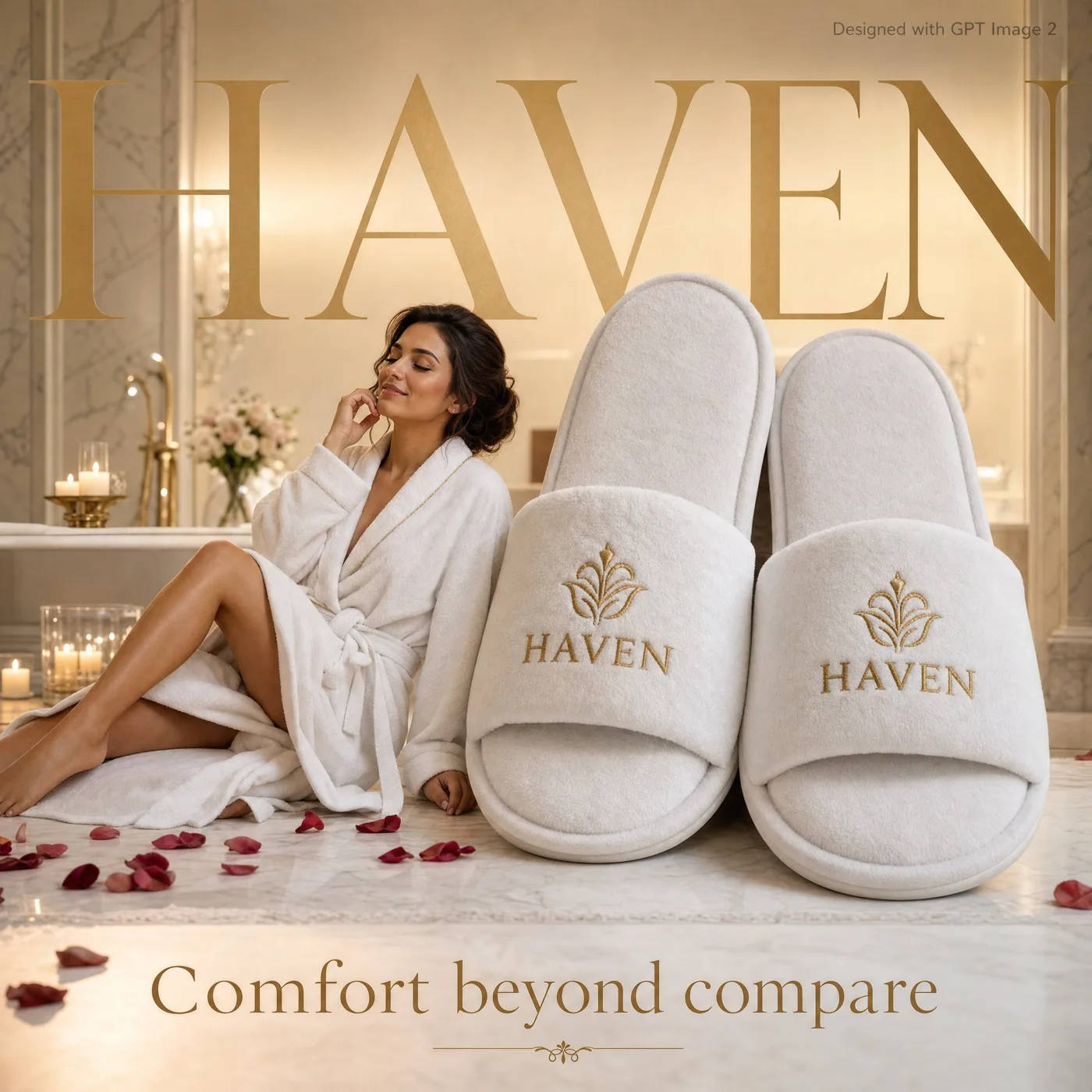 Premium hospitality advertisement poster haven — After