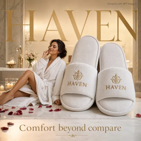 Premium hospitality advertisement poster haven
