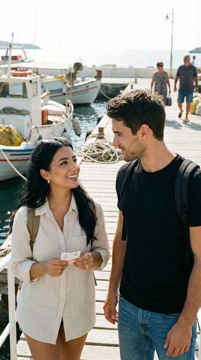 Aegean harbor first smile — After