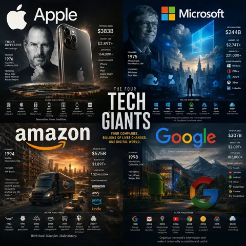 Cinematic brand history infographic poster prompt