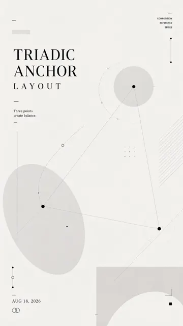 Vertical composition reference poster layout
