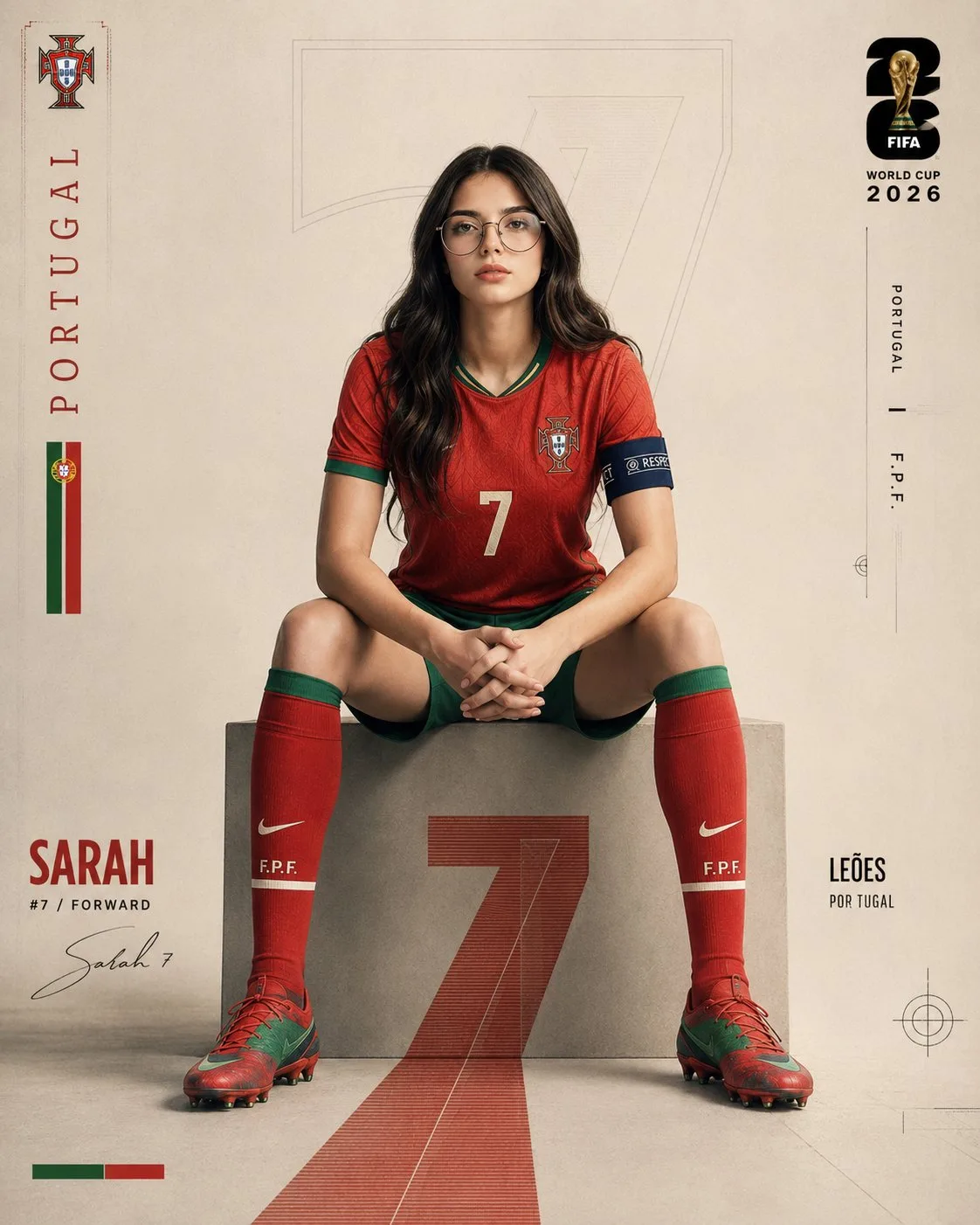 Fifa 2026 minimalist sports editorial poster — After