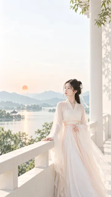 Oriental zen minimalist feminine poster