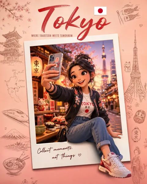 3d pixar style collectible country travel poster