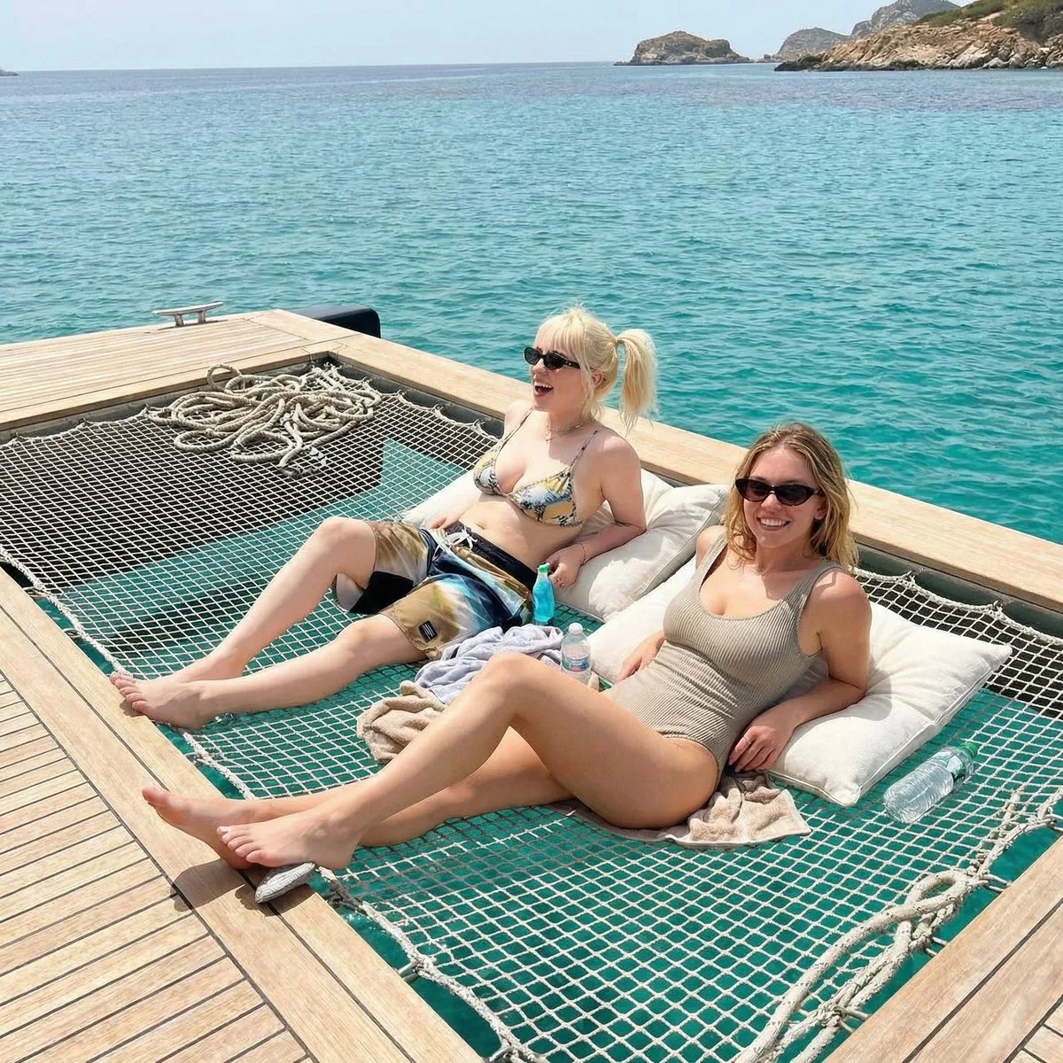 Mediterranean boat besties summer — After