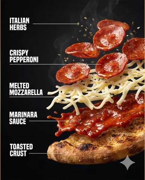 Luxury floating fast food ad