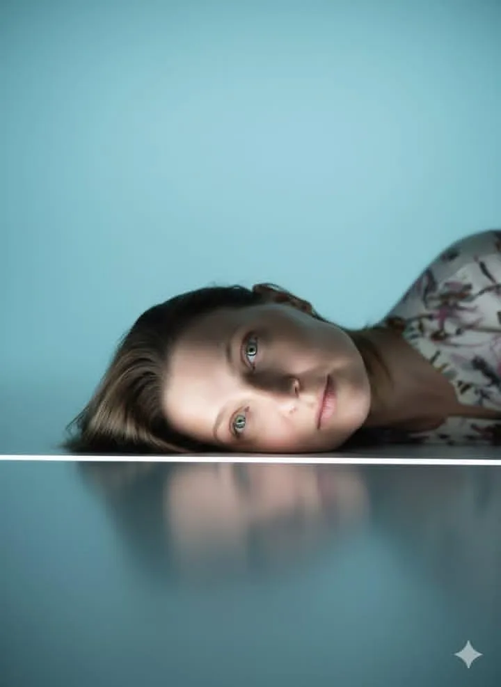 Minimalist surreal fashion portrait — After