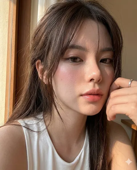 Iphone 17 pro hyper realistic window selfie