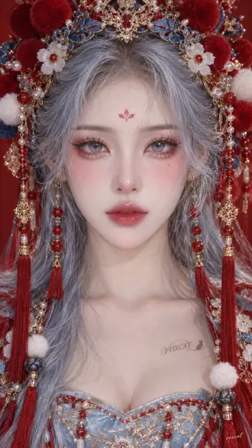 Oriental goddess opera diancui portrait