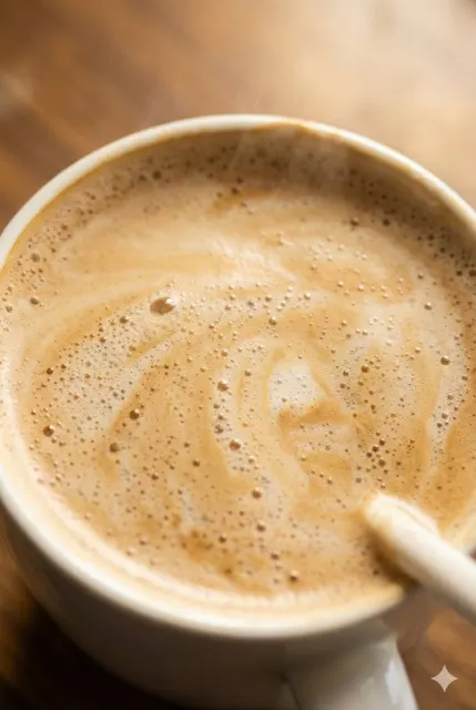 Warm wooden coffee