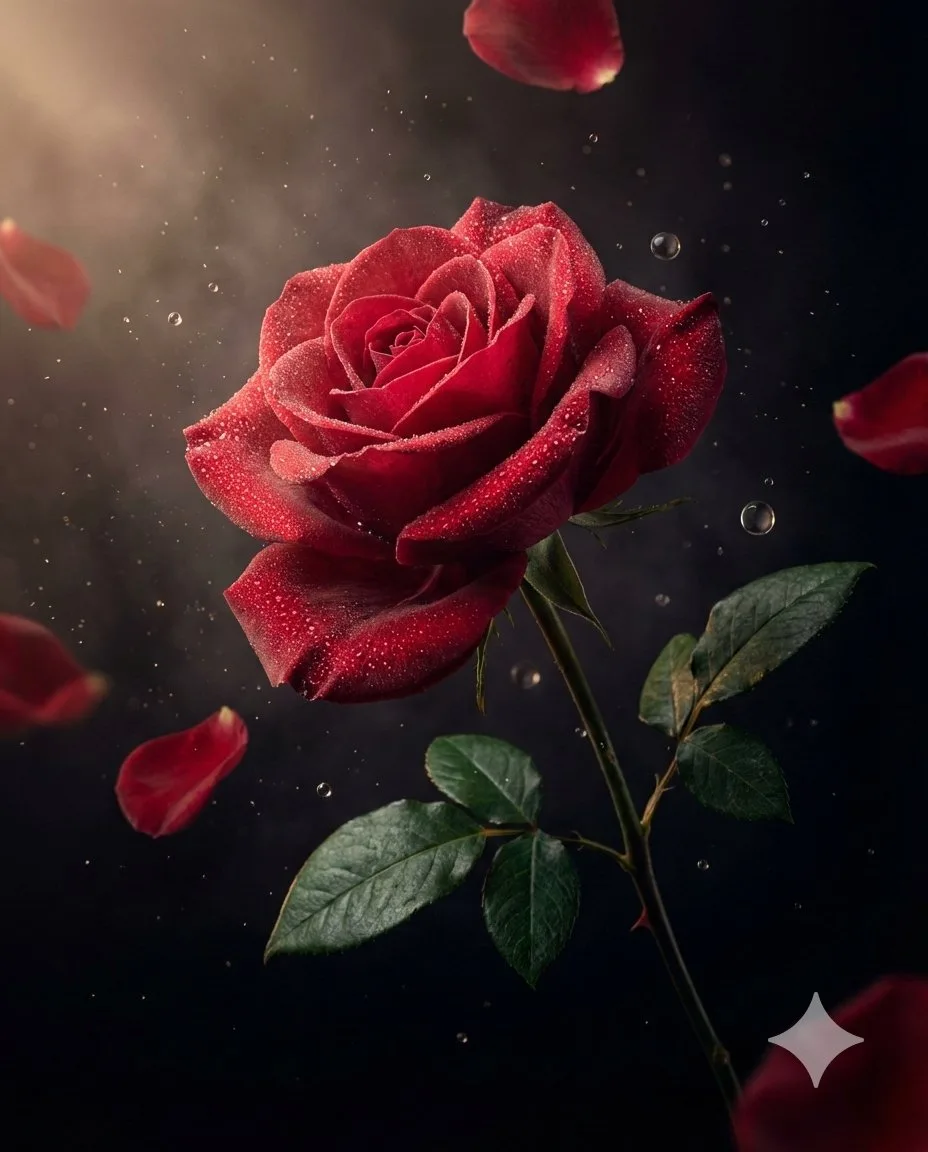 Luxury crimson rose velvet — After