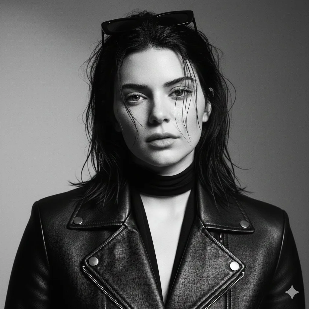Wet hair billie bw editorial — After