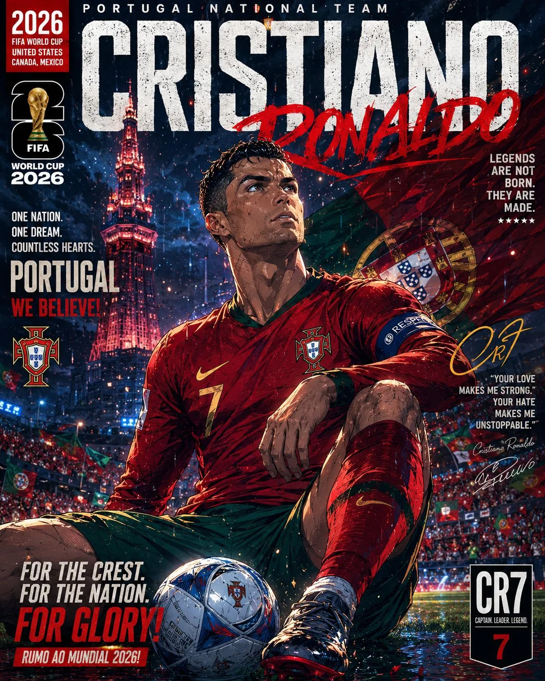 Epic japanese anime football poster — Sonra