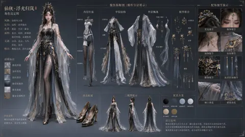 Chinese ancient style 3d female character design