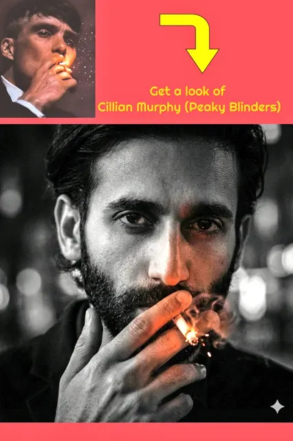 Cigarette spark film noir gaze