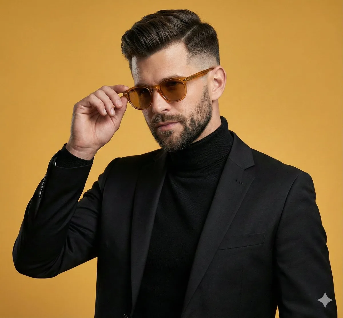 Warm light suited man — After