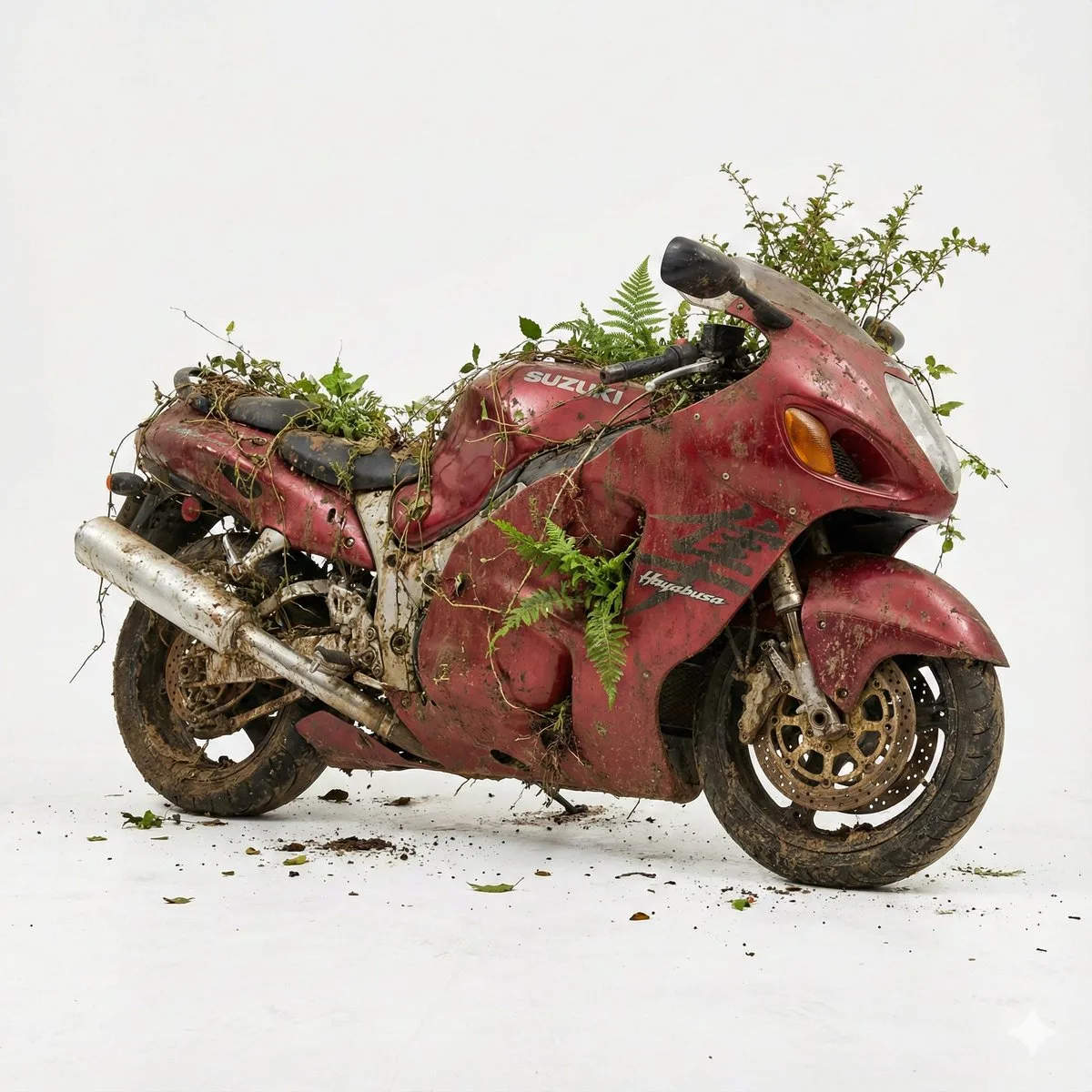 Abandoned overgrown rust — After