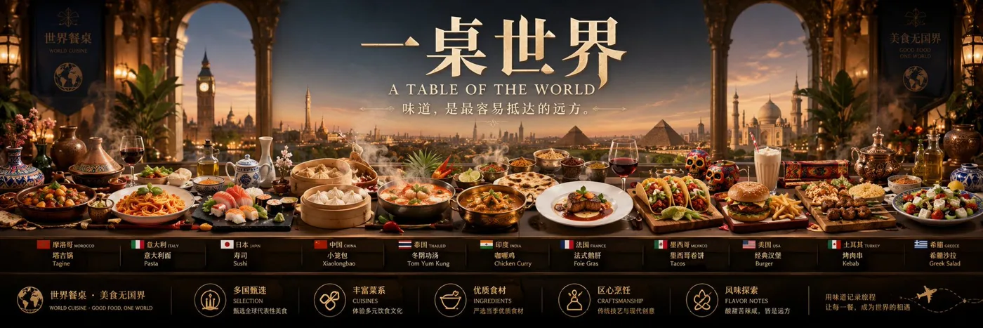 World food country representative scroll poster — Sonra
