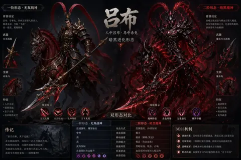 Dark lu bu dual form boss
