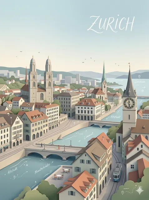 Premium city layered paper cut illustration