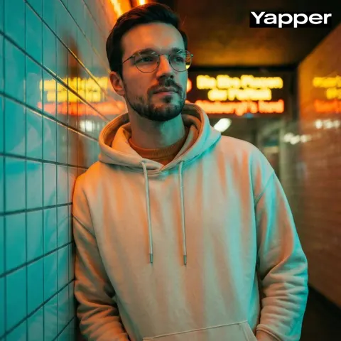 Neon night streetwear portrait