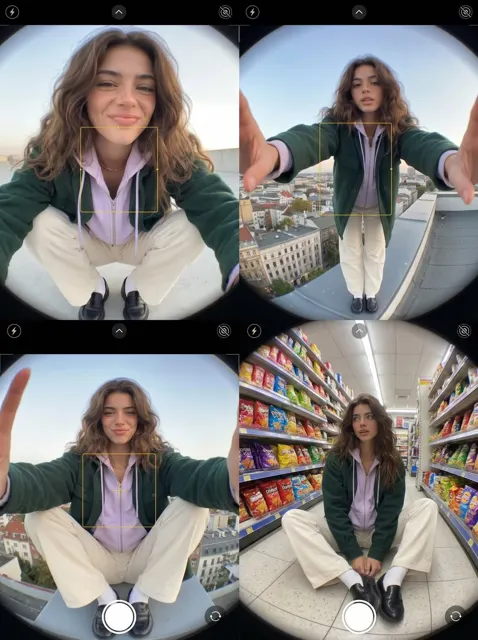 Fisheye smartphone fashion diary