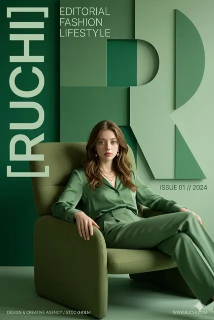 Ruchi modern editorial branding poster